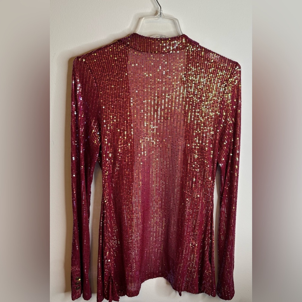 FREE PEOPLE SEQUIN BLOUSE - Picture 8 of 8